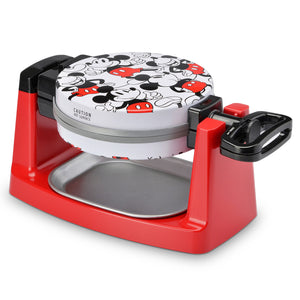 Disney Mickey Mouse Rotating Bubble Waffle Maker with red, black and white Mickey Mouse graphic MIC-66 Select Brands