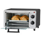 Toastmaster  4-slice toaster oven open with crescent rolls inside TM-106TR Select Brands