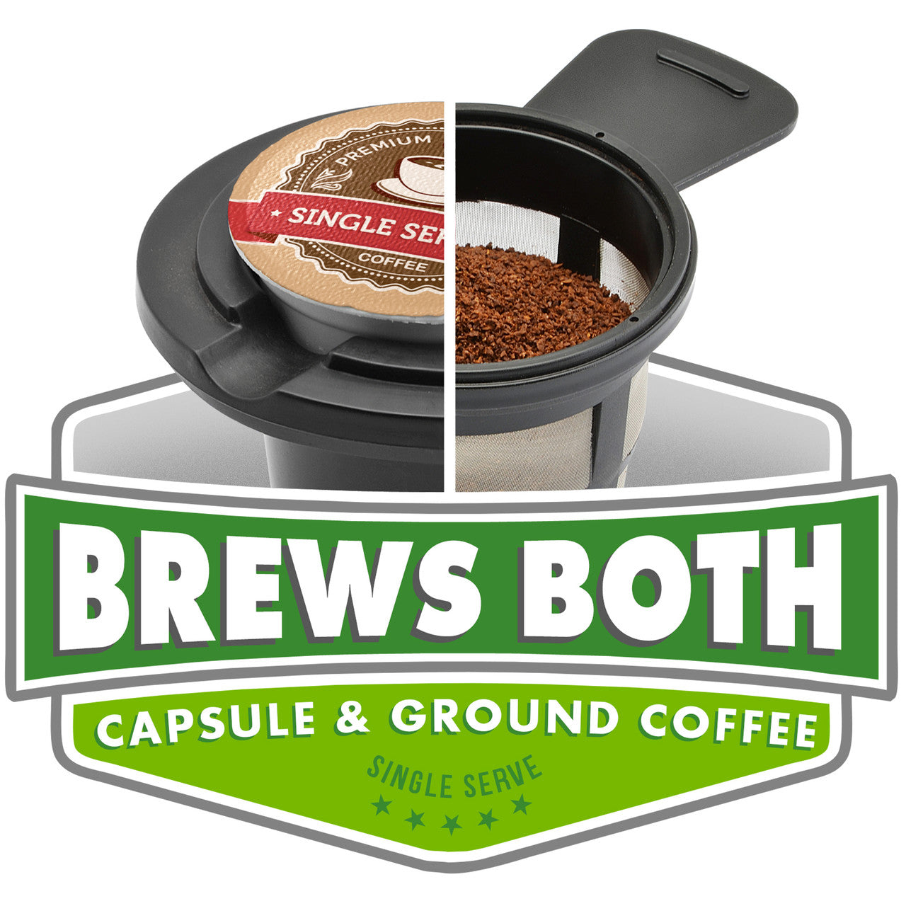 TRU single serve dual brew brews both badge CM-1177 CM-1177RD CM-1177TQ Select Brands