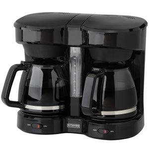 Kitchen Selectives dual carafe 12-cup coffee maker CM-302BL Select Brands