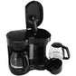 Kitchen Selectives dual carafe 12-cup coffee maker open CM-302BL Select Brands