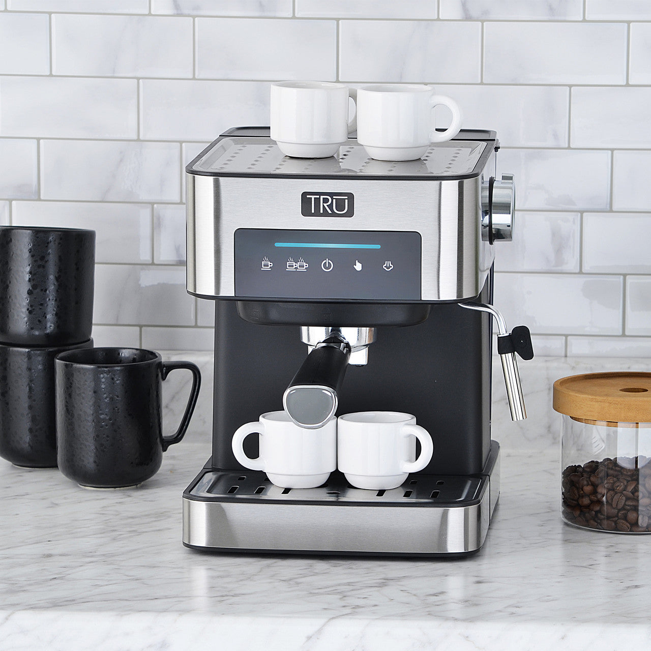 TRU Touch Screen Espresso Maker Lifestyle CM-6863 Select Brands