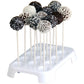 Babycakes white cake pop stand with decorated cake pops CP-12 Select Brands