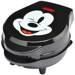 Disney Mickey Mouse 4" mini waffle maker black with Mickey face DCM-46 Select Brands