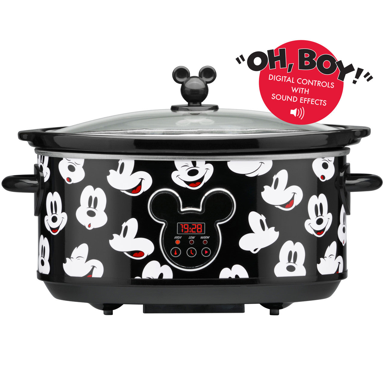 Disney Mickey Mouse digital 7 quart slow cooker includes sound effects DCM-70 Select Brands