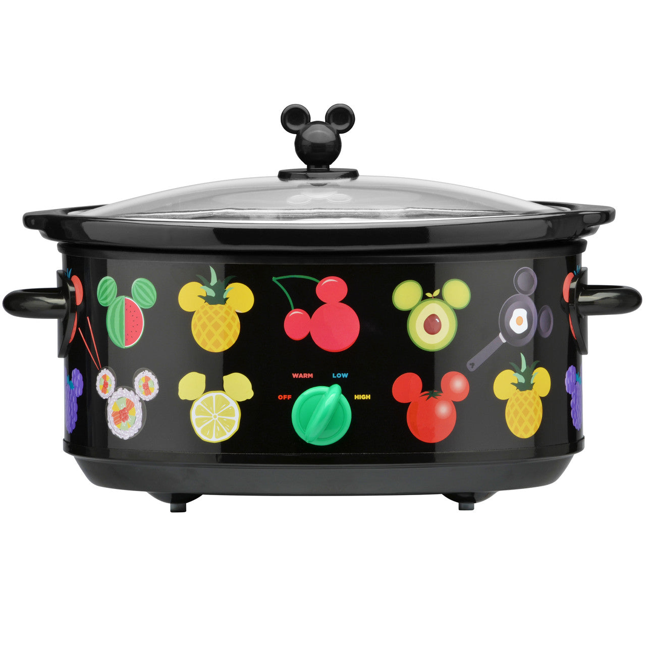 Disney Mickey Mouse 7-Quart Slow Cooker Hidden Mickey Food Icons DCM-71 Select Brands