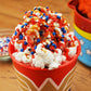 Wonder Woman Stir Popcorn Popper lifestyle photo colorful popcorn DCW-60CN Select Brands