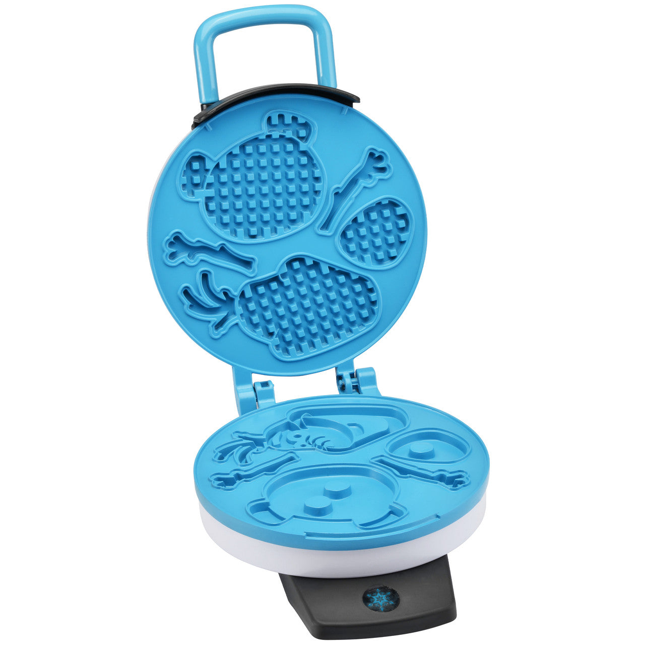 Frozen II Olaf waffle maker open nonstick interior DFR-35 Select Brands