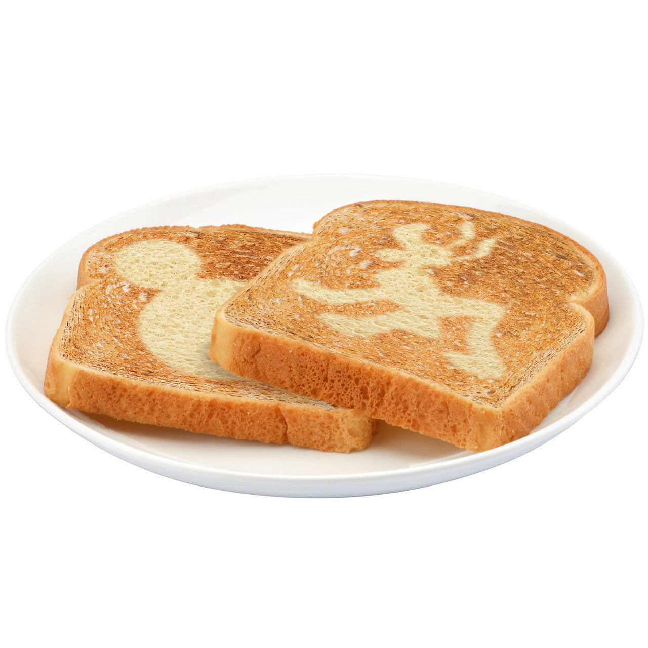 Mickey and Pluto 2-Slice Toaster plate of toast with Mickey icon and Pluto silhouette DSC-23 Select Brands