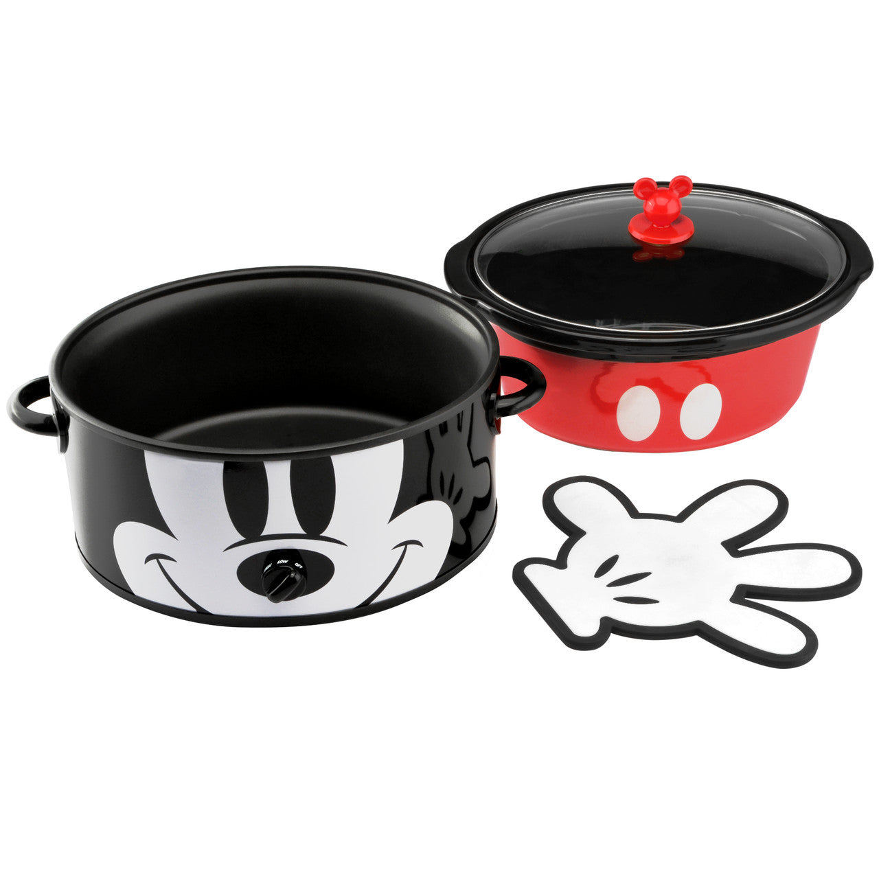 Disney Mickey Mouse 6-Quart Slow Cooker with trivet and insert MIC-600 Select Brands