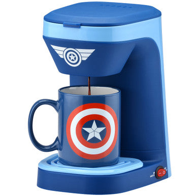 Captain America 1-Cup Coffee Maker with 12 Ounce Mug