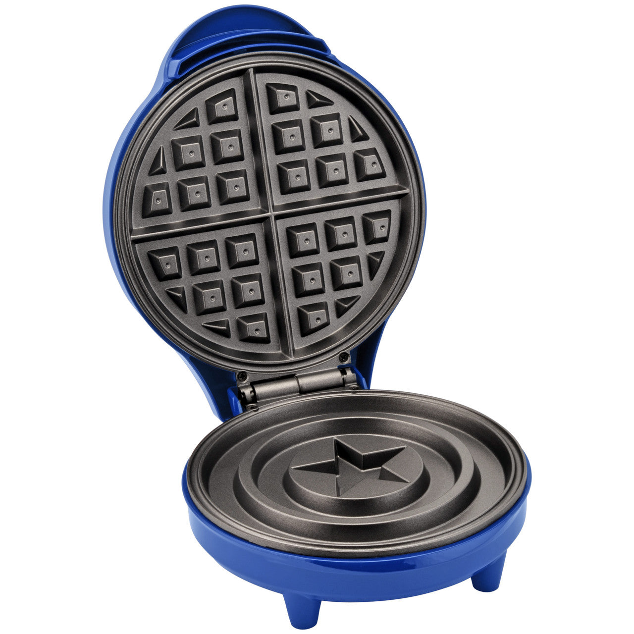 Captain America shield waffle maker open nonstick interior MVA-278 Select Brands