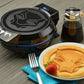 Black Panther waffle maker lifestyle photo with waffle MVB-250 Select Brands