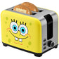 SpongeBob 2-Slice Toaster yellow with SpongeBob SquarePants graphic alt angle NKL-23 Select Brands