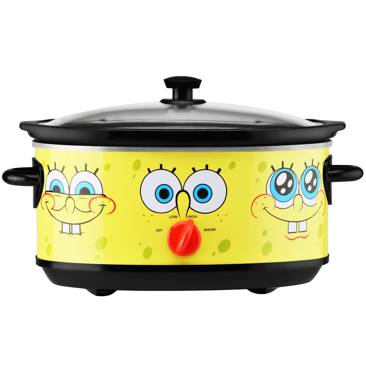 SpongeBob 7-Quart oval slow cooker yellow with SpongeBob SquarePants graphic NKL-71 Select Brands