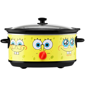 SpongeBob 7-Quart oval slow cooker yellow with SpongeBob SquarePants graphic NKL-71 Select Brands