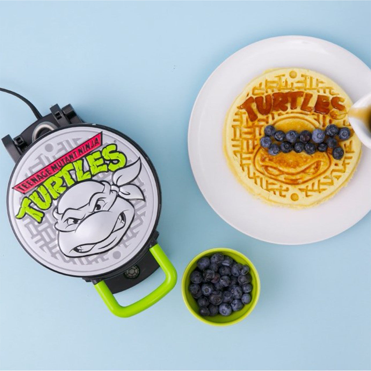 TMNT waffle maker lifestyle image NTWM-43 Select Brands