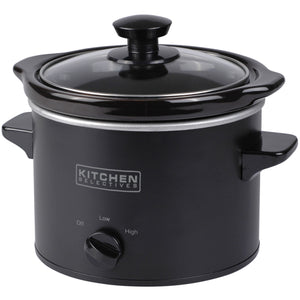 Kitchen Selectives 1½ quart round slow cooker black SC-15BL Select Brands