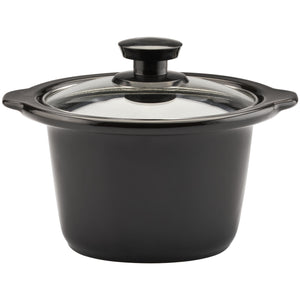 Kitchen Selectives 1½ quart round slow cooker black removable insert and glass lid SC-15BL Select Brands