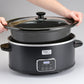 TRU 6-Quart Digital Slow Cooker Removable Insert Glass Lid SC-603BK Select Brands