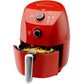 Toastmaster 1.5L (1.6 Qt) compact air fryer red open fries TM-150RD Select Brands