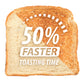 Toastmaster 2-slice fast toaster toasts 50% faster toast image TM-29TS Select Brands