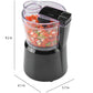 Toastmaster 3 cup mini chopper with 2 speeds and pulse width, depth, height dimensions TM-30MC Select Brands