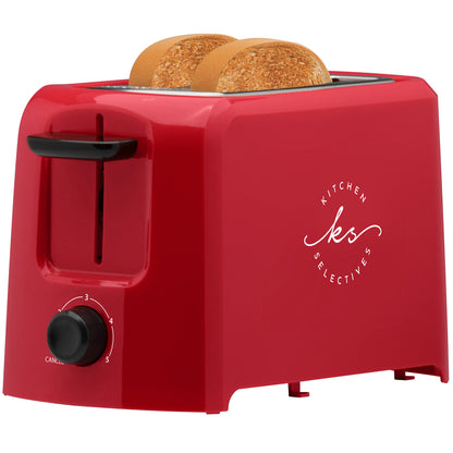 Kitchen Selectives 2-slice toaster color series red TS-12RD Select Brands