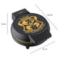 Harry Potter Round Waffle Maker with Product Dimensions Width, Depth and Height WBH-250WM Select Brands