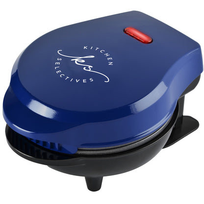 Kitchen Selectives 4" mini waffle maker color series cobalt blue WM-46CB Select Brands