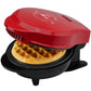 Kitchen Selectives 4" mini waffle maker color series red with waffle WM-46RD Select Brands