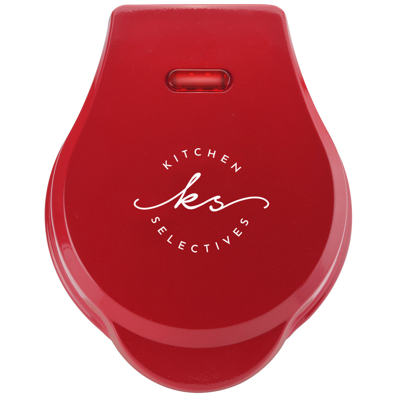 Kitchen Selectives 4" mini waffle maker color series red top WM-46RD Select Brands