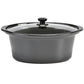 Yellowstone 7 Quart Slow Cooker Ceramic Insert with Glass Lid YS-701SC Select Brands